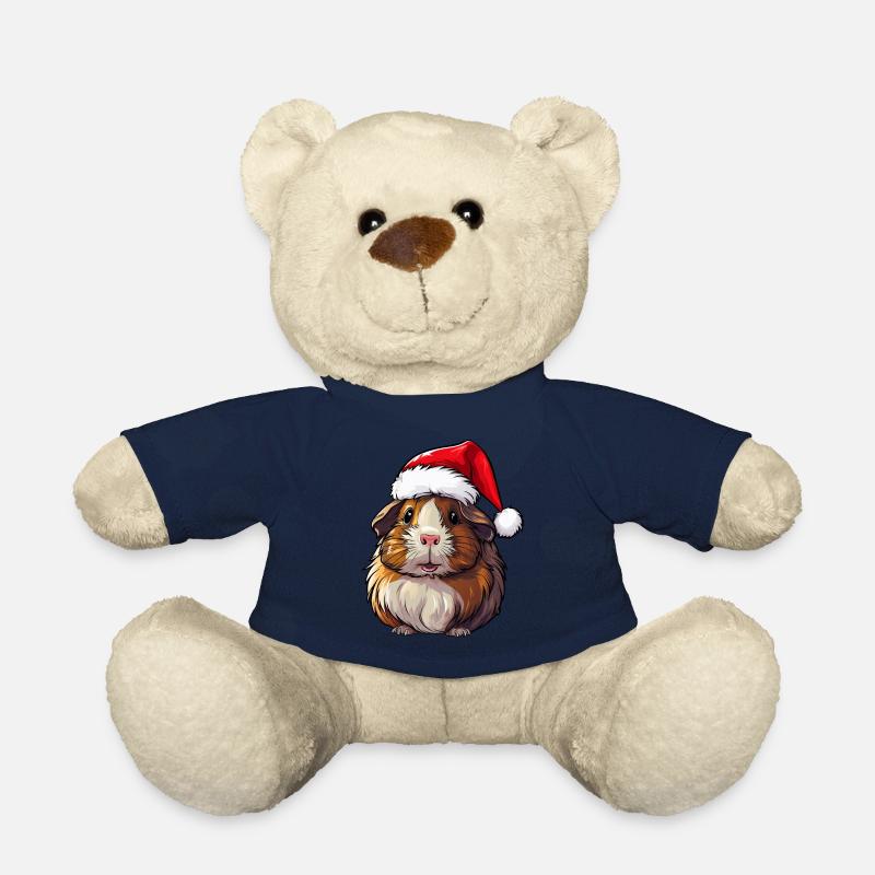 Noël cochon d'Inde - Nounours - bleu marine