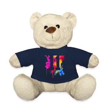 11 YEARS 11TH BIRTHDAY - Teddy Bear - french navy - Front