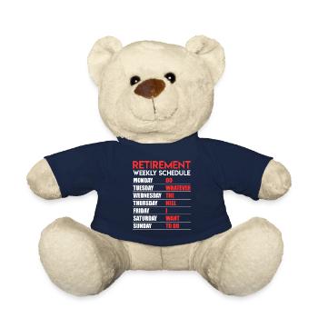 Rente Retirement Weekly Shedule Renteneintritt - Teddy - French Navy - Vorne