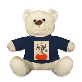 Taurus collage art astrology - Teddy Bear - french navy - Front
