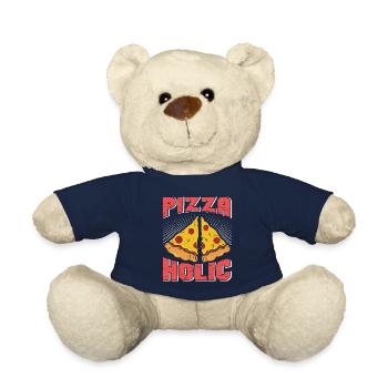 Pizza Holic Backen Pizzateig Pizza Hobby Bäcker - Teddy - French Navy - Vorne