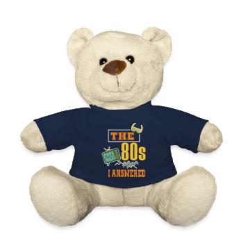 Fille garçon enfants 70 s 80 s 90 s Disco Costume tenue - Nounours - bleu marine - Devant