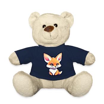 Desert Fox Fennec Drawing - Teddy Bear - french navy - Front