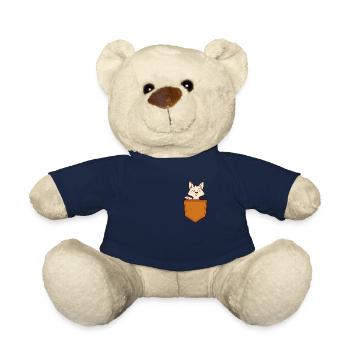 Fennec Fox Cute Fennec Foxes Fennec Animal - Teddy Bear - french navy - Front