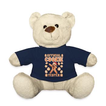 Gingerbread Baking Official Cookie Tester - Teddy Bear - french navy - Front