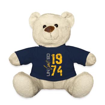1974 50th birthday 74 - Teddy Bear - french navy - Front