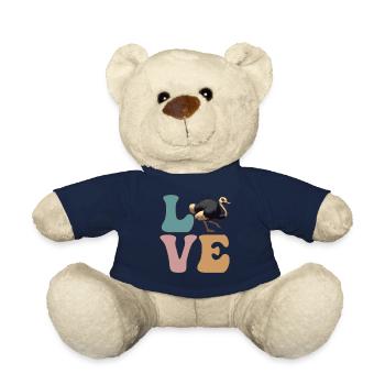 Oiseau d’autruche - Nounours - bleu marine - Devant