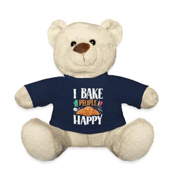 Boulangerie I Bake People Happy Croissant Confiseur - Nounours - bleu marine - Devant