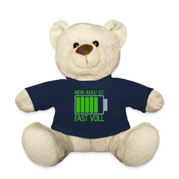 Mein Akku ist fast Voll eine Batterie Ladung Energ - Teddy - French Navy - Vorne