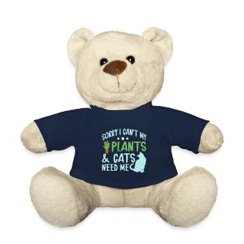 Chats Plantes Plantes De Jardin Amoureux Des Plantes - Nounours - bleu marine - Devant