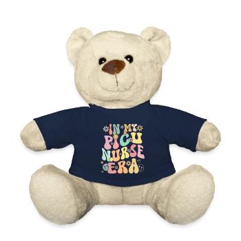 Pediatric Nurse Picu Peds - Teddy Bear - french navy - Front