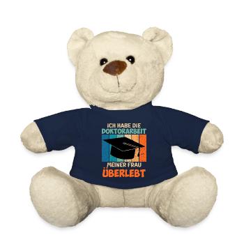 Dissertation Doktorarbeit meiner Frau Überstanden - Teddy - French Navy - Vorne