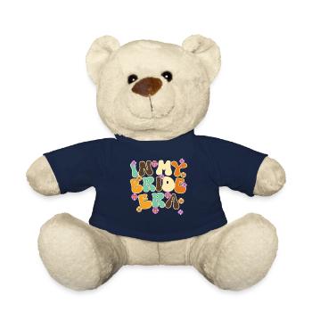 Groovy Bridal Wedding Party Bridal Flower Flowers - Teddy Bear - french navy - Front