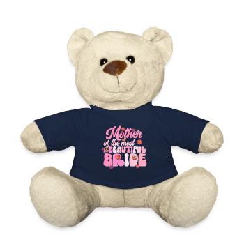 Groovy Bridal Wedding Party Bridal Flower Flowers - Teddy Bear - french navy - Front