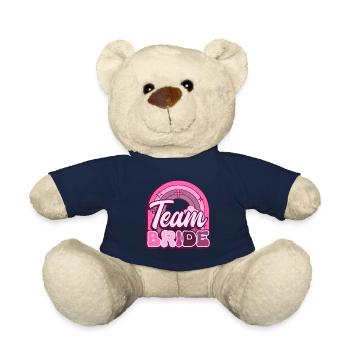 Groovy Bridal Wedding Party Bridal Flower Flowers - Teddy Bear - french navy - Front