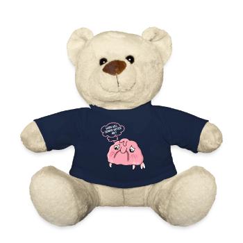 Funny Blobfish Sea Creature - Teddy Bear - french navy - Front