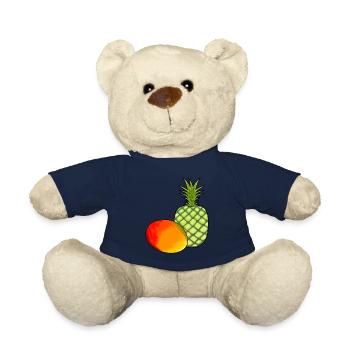 Mango Obst Früchte Ananas Vegetarisch Speise - Teddy - French Navy - Vorne