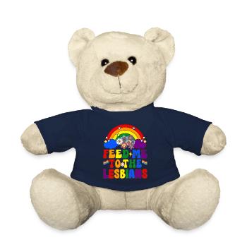 Groovy Lesbian Pride LGBTQ - Teddy - French Navy - Vorne