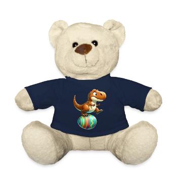 Tanzender T-Rex, Oster-Eierschalen-Spaß - Teddy - French Navy - Vorne