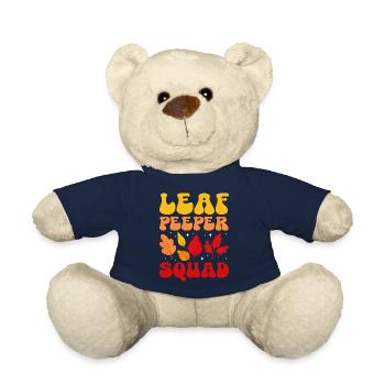 Leaf Peeper Squad Fall Season Leaf Collecting - Teddy - French Navy - Vorne