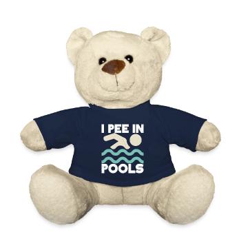 Ich Pinkle In Pools Lustige Witze Sarkastische - Teddy - French Navy - Vorne
