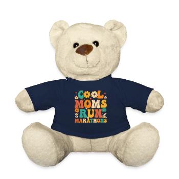 Drôle de maman coureuse - Nounours - bleu marine - Devant