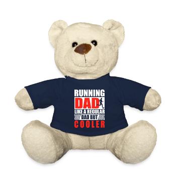 Papa coureur de marathon Entraîneur Marathonien - Nounours - bleu marine - Devant