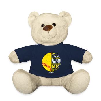 Ich Kann Alle Dinge Durch Christus Softball Tun - Teddy - French Navy - Vorne