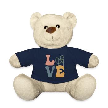 LOVE Roller Coaster Amusement Park - Teddy Bear - french navy - Front