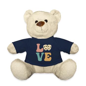 LOVE, Theatre, Drama, Comedy, Masquerade Theatre - Teddy Bear - french navy - Front