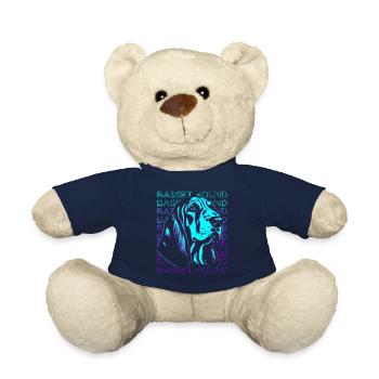 Basset Hound Hund Retro - Teddy - French Navy - Vorne
