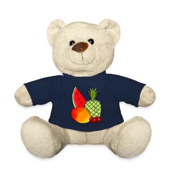 Mango Obs Fruits Pineapple Vitamins Fruit Summer - Teddy Bear - french navy - Front