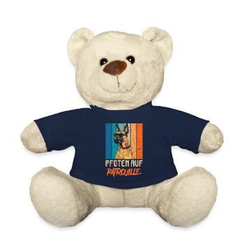 Malinois PFOTEN AUF PATROUILLE Belgischer - Teddy - French Navy - Vorne