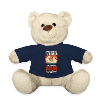 Arm Wrestling Armwrestling Arm Wrestler - Teddy Bear - french navy - Front