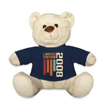Vintage 2008 Birthday Gift 2008 Retro 2008 - Teddy Bear - french navy - Front