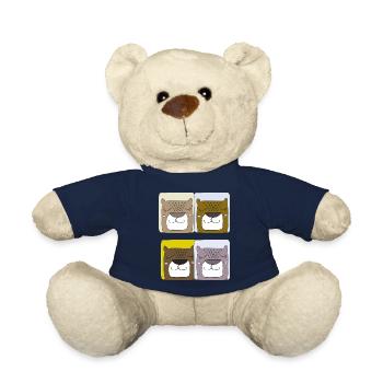 bären 4fach - Teddy - French Navy - Vorne