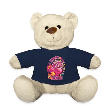 Disco Groovy Hippie des années 70 des années 80 Vintage Seventies - Nounours - bleu marine - Devant