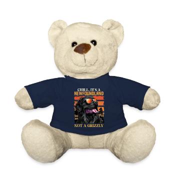 Neufundländer BLEIB COOL KEIN GRIZZLY BÄR Lustiges - Teddy - French Navy - Vorne