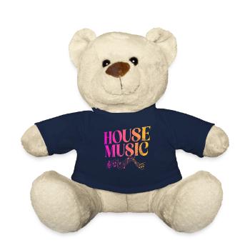 House Music, EDM, Rave, DJ, Electro, Deep House, Lover - Teddy Bear - french navy - Front