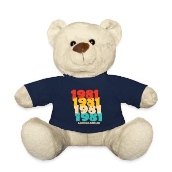 1981: Limited Edition - 43rd Anniversary - Teddy Bear - french navy - Front