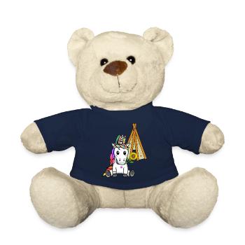 Licorne Tipi Hippie Licornes Chaman Tournesol - Nounours - bleu marine - Devant