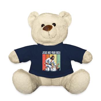 Kawaii Chibi Anime Girl Anime Merch Japanese - Teddy Bear - french navy - Front