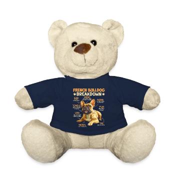 Frenchie PANNE DU BOULEDOGUE FRANÇAIS Drôle - Nounours - bleu marine - Devant