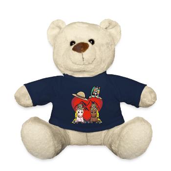 Wilder Westen Pferd Pferde Herz Amerika USA Berge - Teddy - French Navy - Vorne