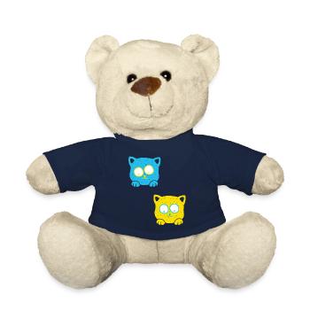 Animal shelter, animal lover, animal welfare, cats, Ukraine - Teddy Bear - french navy - Front
