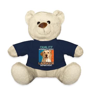 Chien Labrador QUALITÉ LABRADOR DÉPARTEMENT Drôle - Nounours - bleu marine - Devant