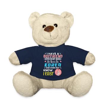 Fan d’amant de K-Drama Korean Drama Merch - Nounours - bleu marine - Devant