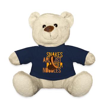 Snakes Are Just Danger Noodles Snakes Are Danger N - Teddy Bear - french navy - Front