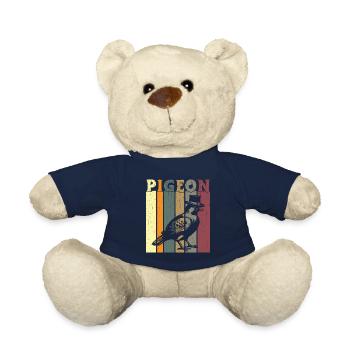 pigeon fancier pigeon bird lover pigeon - Teddy Bear - french navy - Front