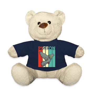 pigeon fancier pigeon bird lover pigeon - Teddy Bear - french navy - Front